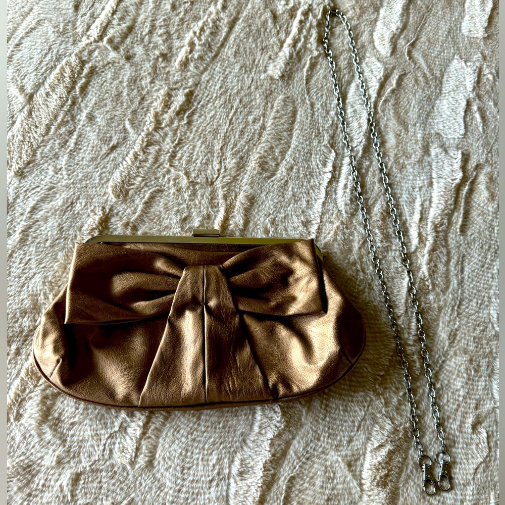 BUENO Rose Gold Clutch